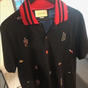 Navy Blue Gucci Polo